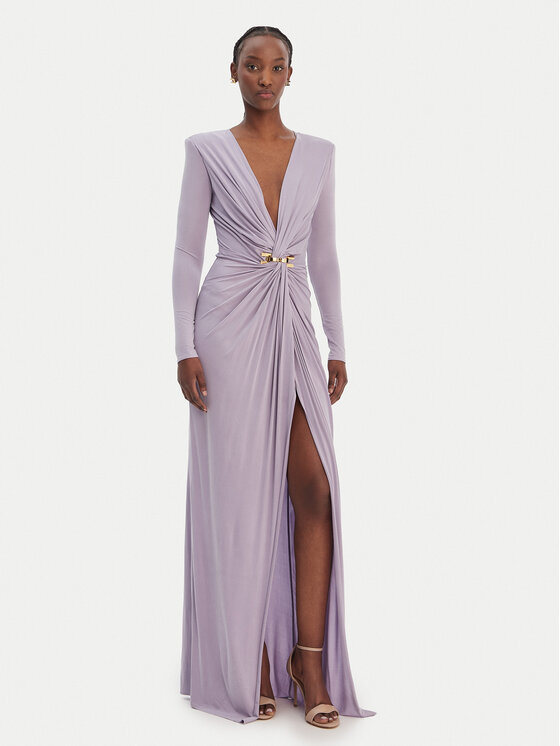 Elisabetta Franchi Elisabetta Franchi Sukienka wieczorowa AB-R29-61E2-V850 Fioletowy Regular Fit