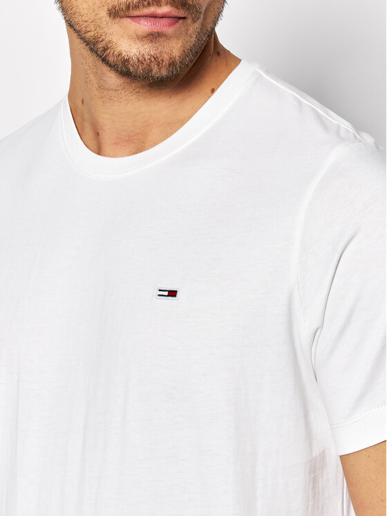 Tommy Jeans Tommy Jeans Tricou Classic DM0DM09598 Alb Regular Fit