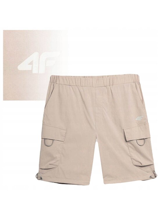 4F 4F Szorty TSHOM053 Beżowy Comfortable Fit