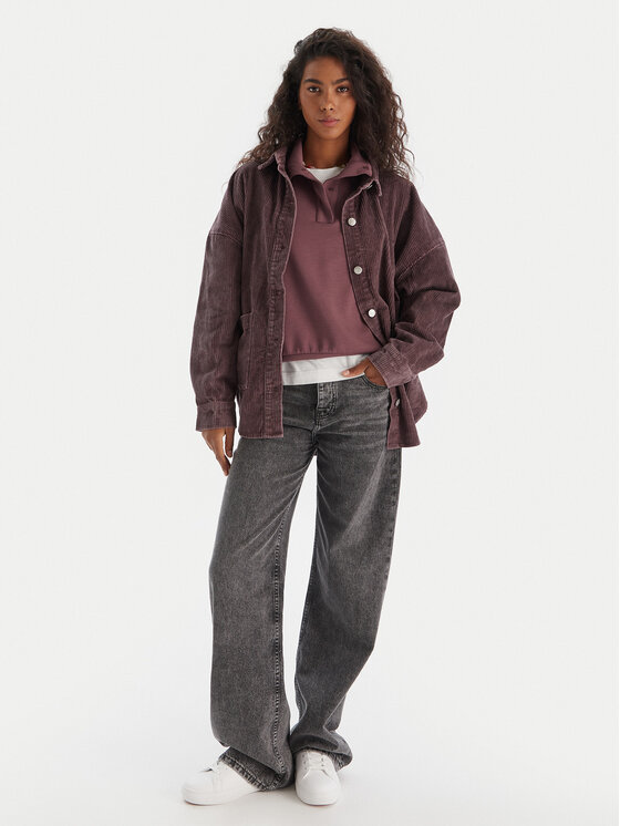 Roxy Roxy Košulja Kick Back Washed Cord ERJWT03697 Ljubičasta Regular Fit