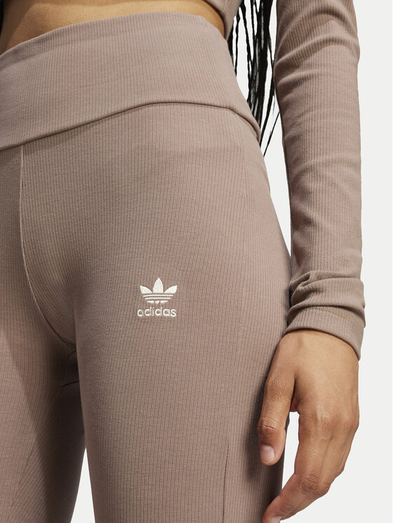 adidas adidas Colanți Essentials JC9023 Bej Flare Fit