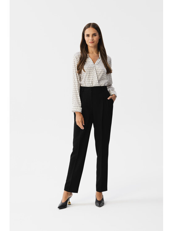 Stylove Stylove Kalhoty z materiálu S356 Černá Modern Fit