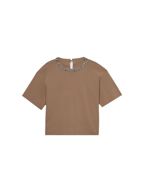 Oltre Oltre Cardigan M266J004999N002 Écru Boxy Fit