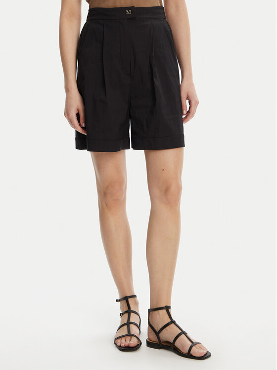 Max Mara Beachwear Max Mara Beachwear Bermudy Sultano 2516141019 Černá Relaxed Fit
