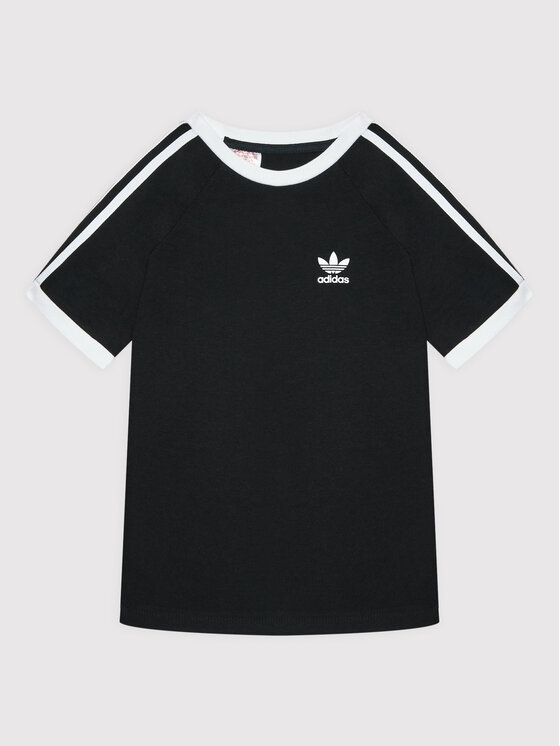 adidas adidas Marškinėliai 3-Stripe H35545 Juoda Regular Fit