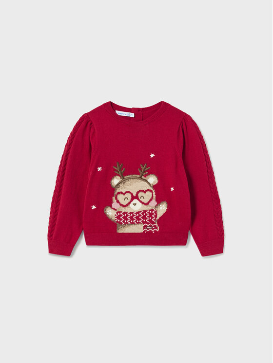 Mayoral Mayoral Pulover 2.312 Rdeča Regular Fit