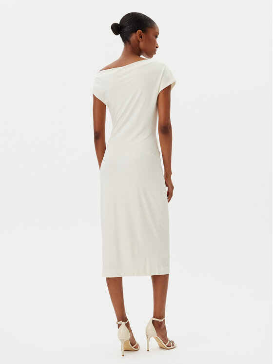 BOSS BOSS Rochie cocktail Etrimi2 50540871 Écru Slim Fit