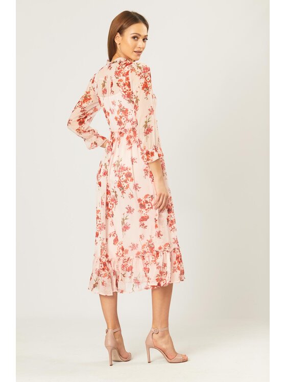 QUIOSQUE QUIOSQUE Každodenné šaty MARIKA DRESS Ružová Regular Fit