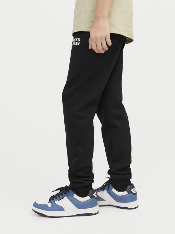 Jack&Jones Junior Jack&Jones Junior Donji dio trenerke Gordon 12257312 Crna Slim Fit