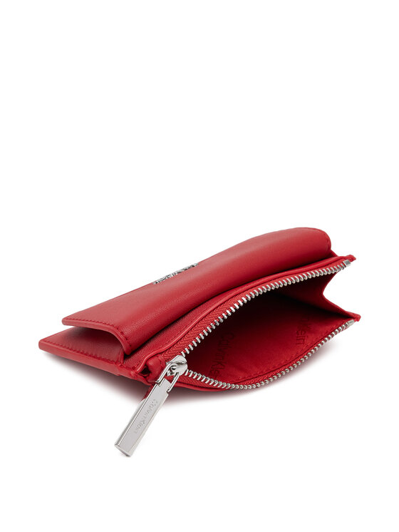 Calvin Klein Calvin Klein Portofel Mare de Damă Ck Must Zip Flap Cardholder K60K612941 Roșu
