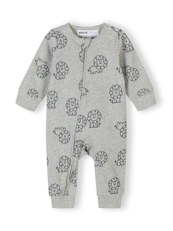 minoti minoti Komplet pajacy 28BABYRIB27 Niebieski Regular Fit