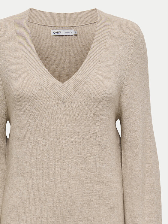 ONLY ONLY Džemper haljina Katia 15312844 Bež Regular Fit