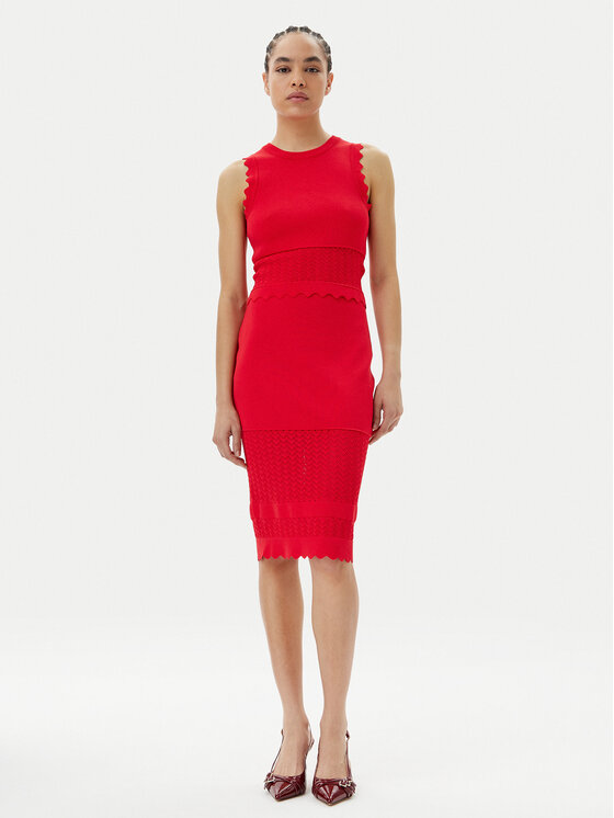 Gaudi Gaudi Пола тип молив 511FD73005 Червен Slim Fit