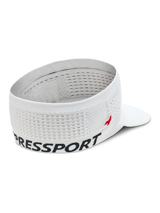 Compressport Compressport Daszek Spiderweb Headband On/Off CU00006B Biały