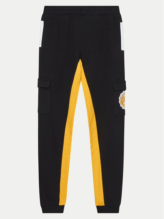 Guess Teplákové nohavice L4YQ12 KA6R4 Čierna Regular Fit