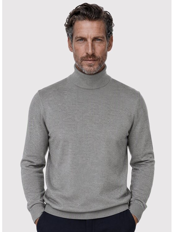Pako Lorente Pako Lorente Sweter P26WN-2X-016 Szary Classic Fit