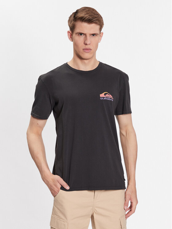 Quiksilver Quiksilver Marškinėliai Pas Time Paradise EQYZT07252 Juoda Regular Fit