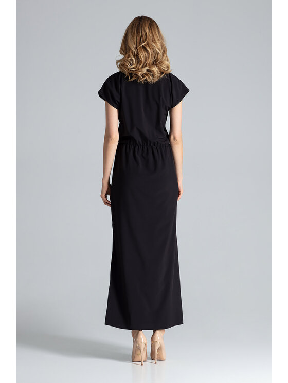 FIGL FIGL Sukienka koktajlowa M668 Czarny Regular Fit
