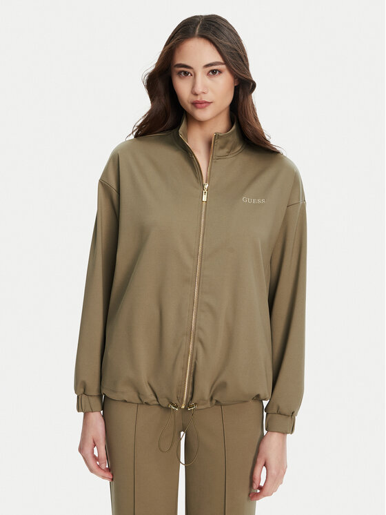 Guess Guess Bluză V5YL09 KCX42 Maro Regular Fit