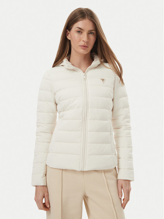 Guess Guess Übergangsjacke V4YL04 WF3X0 Écru Regular Fit