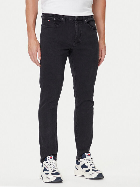 Tommy Jeans Jeansy Austin DM0DM21232 Czarny Slim Fit