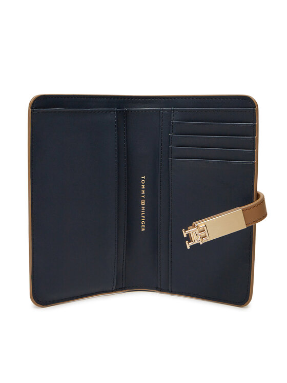 Tommy Hilfiger Tommy Hilfiger Мале жіноче портмоне Th Heritage Med Wallet AW0AW17262 Коричневий