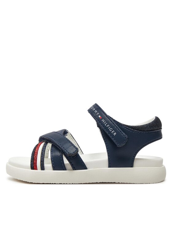 Tommy Hilfiger Tommy Hilfiger Szandál Strippes Velcro Sanadal T1A2-33234-0326 S Sötétkék