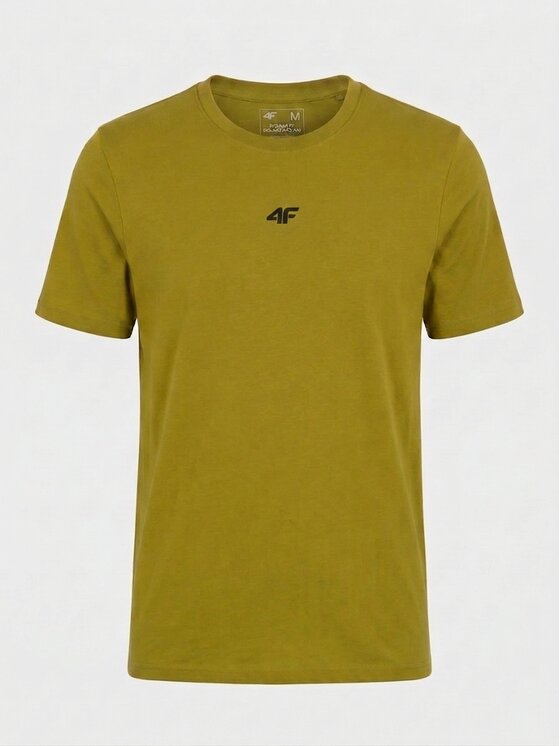 4F 4F T-Shirt 4FWSS26TTSHM3947 Zielony jasny Regular Fit