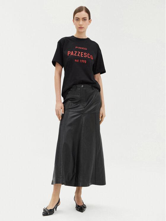 PINKO PINKO Тишърт 105027 A2OW Черен Regular Fit