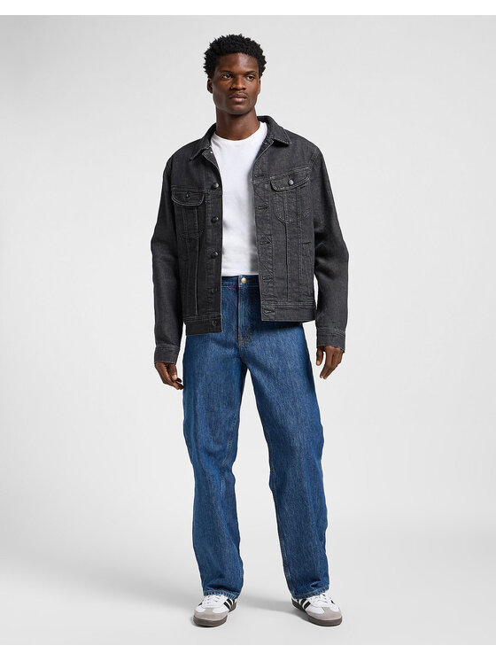 Lee Lee Kurtka jeansowa 112363865 Szary Regular Fit