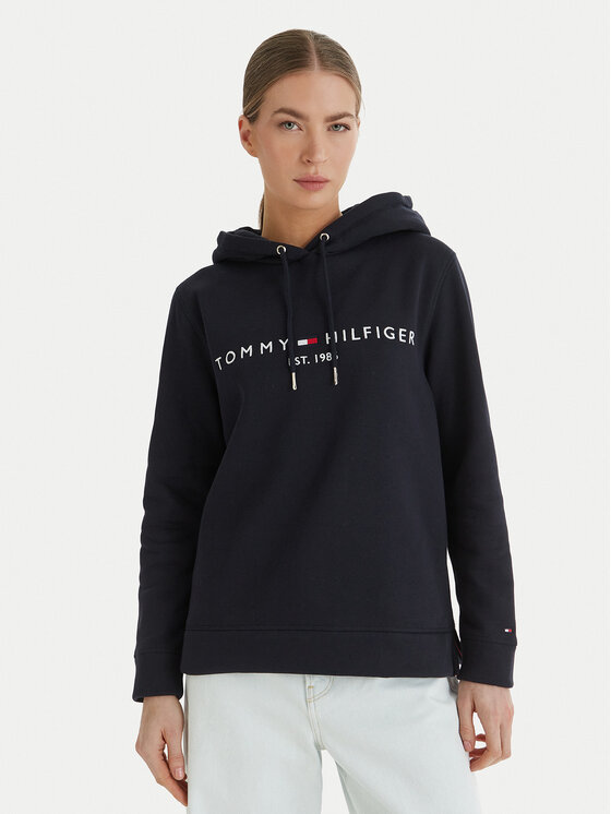 Tommy Hilfiger Tommy Hilfiger Mikina Heritage WW0WW31998 Tmavomodrá Regular Fit