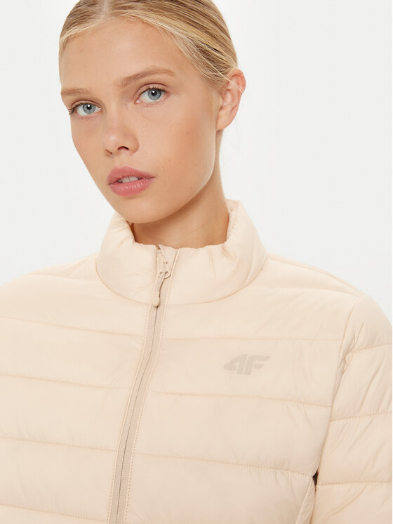 4F 4F Зимно яке 4FWAW24TDJAF467 Бежов Slim Fit