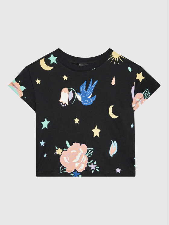 T-shirt All-Over Colourful Print 404400 Nero