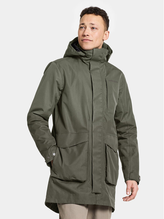 Didriksons Didriksons Parka Andreas Usx Parka 505085 Zöld Standard Fit