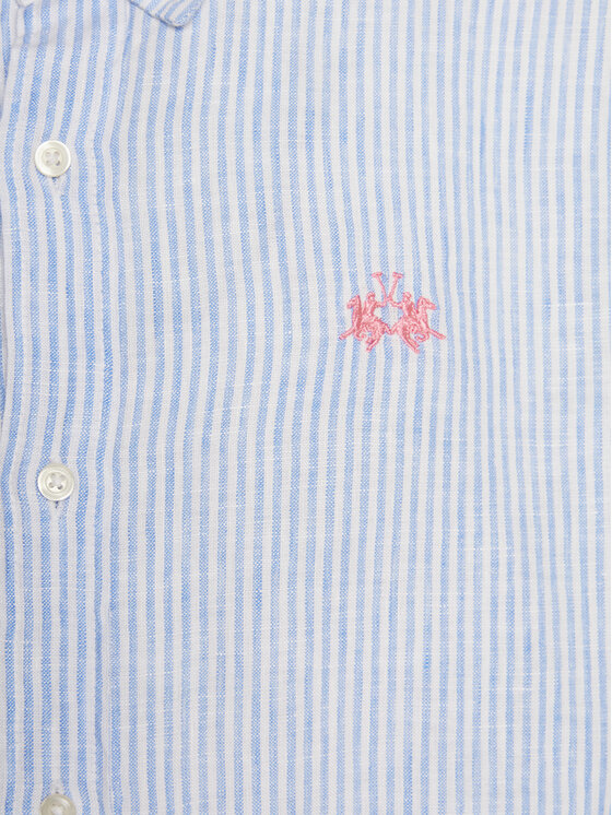 La Martina La Martina Hemd YMC031 TL132 Blau Regular Fit