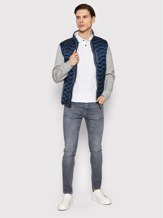 Selected Homme Selected Homme Тениска с яка и копчета Leroy 16082844 Бял Regular Fit