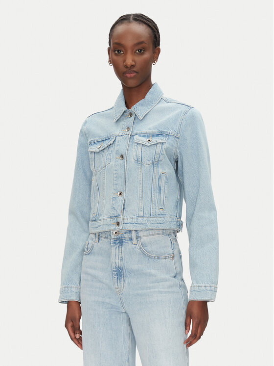 Patrizia Pepe Patrizia Pepe Jeansová bunda 8O0170/D1WZB-CA49 Modrá Regular Fit
