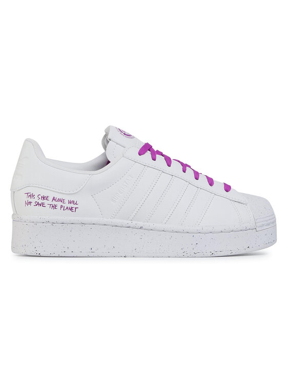 Adidas Women's Superstar Bold Clean Classics Cloud White/Shock Purple -  FY0129 | Sneaker District