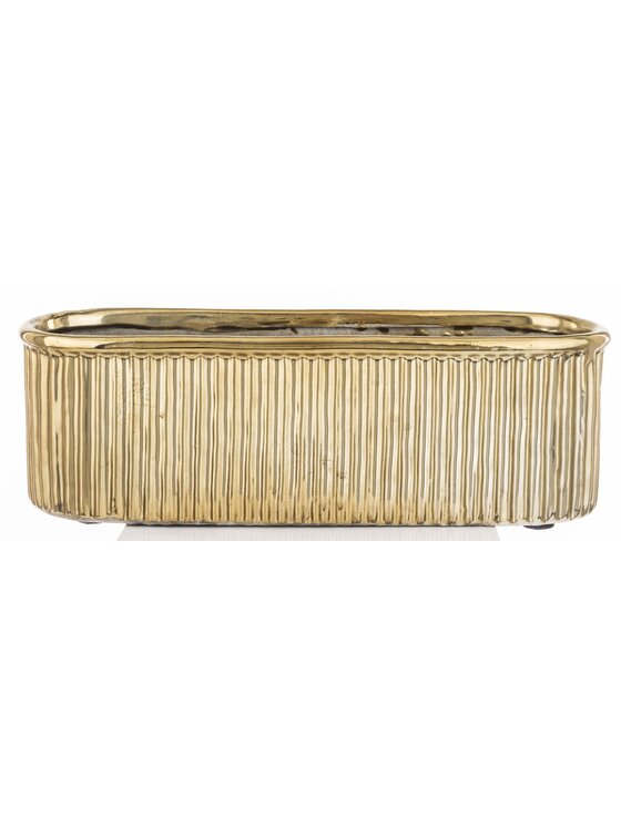 MIAhome MIAhome Kwietnik osłonka 9,5x28,5x9,5 cm złota Złoty