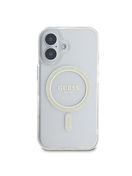 Guess Guess Etui na telefon Apple iPhone 16 Przezroczysty
