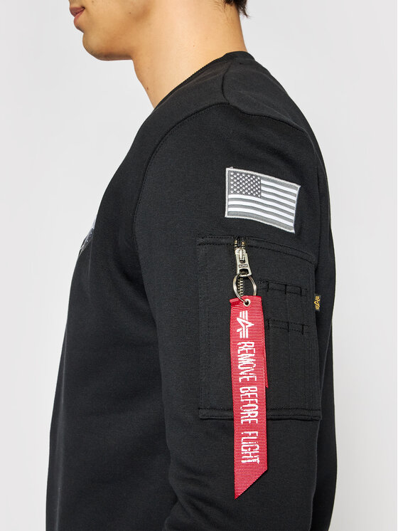 Alpha Industries Alpha Industries Sweatshirt Nasa 186304 Schwarz Regular Fit