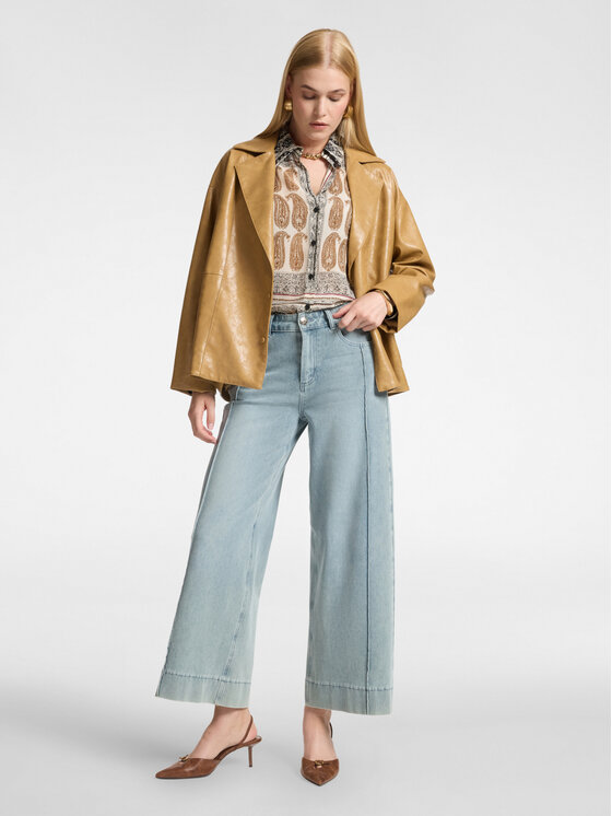 Elena Mirò Elena Mirò Jeansy P422G000417N014 Niebieski Flare Fit