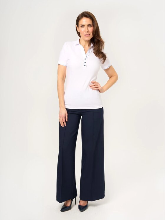 Willsoor Willsoor Polo 70969 Biały Slim Fit