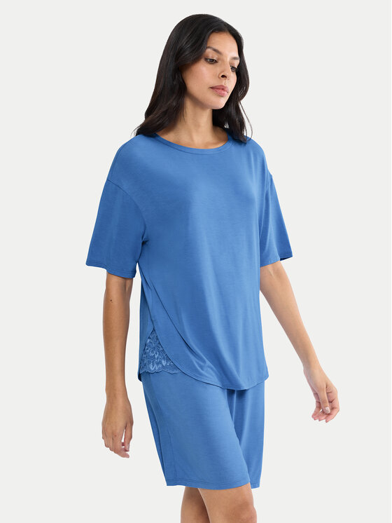 Triumph Triumph Pizsama Timeless Sensuality 10222627 Kék Relaxed Fit