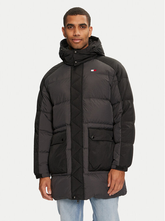 Tommy Jeans Tommy Jeans Μπουφάν πουπουλένιο DM0DM19999 Μαύρο Regular Fit