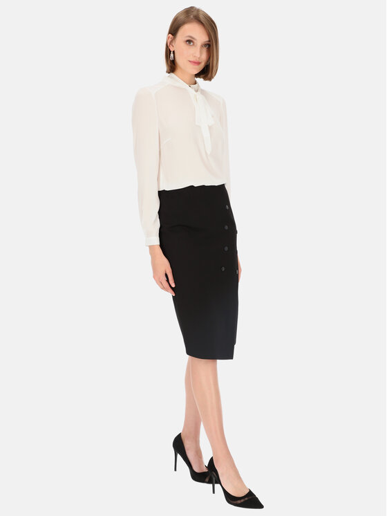 Potis & Verso Potis & Verso Spódnica Ruben Czarny Slim Fit