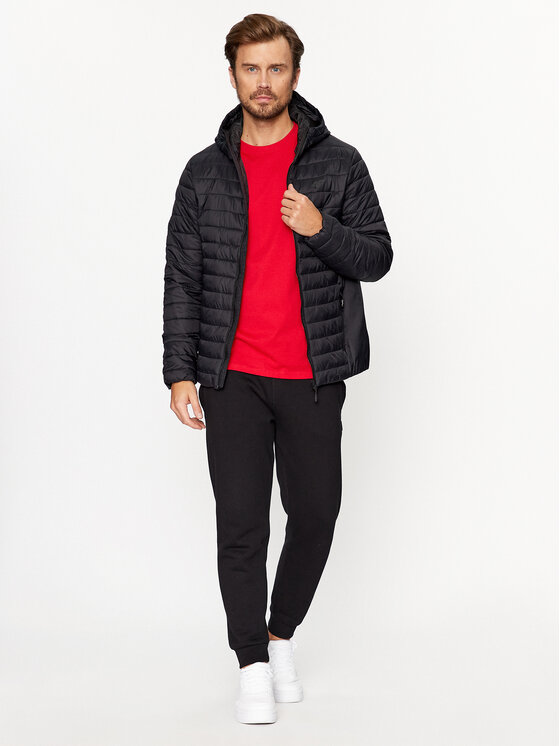 4F 4F Übergangsjacke 4FAW23TDJAM240 Schwarz Regular Fit