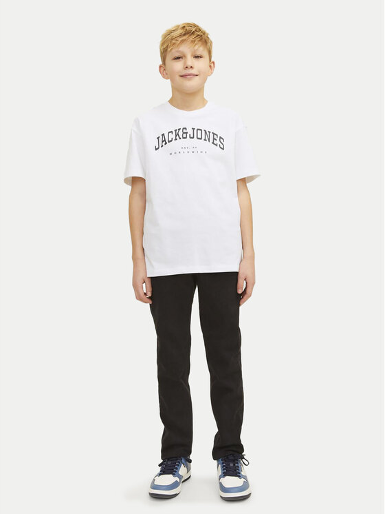 Jack & Jones Junior Jack & Jones Junior T-shirt Caleb 12258924 Bijela Relaxed Fit