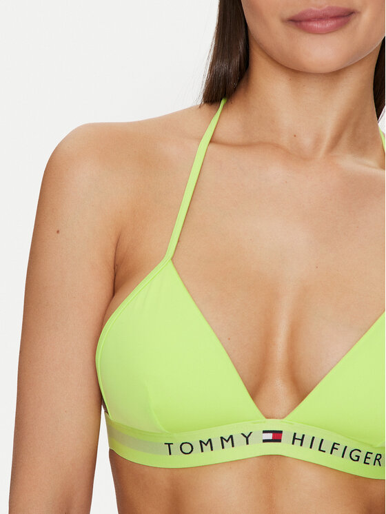 Tommy Hilfiger Tommy Hilfiger Gornji dio kupaćeg kostima UW0UW04109 Zelena