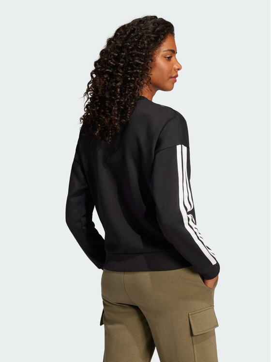 adidas adidas Bluza Essentials 3-Stripes Fleece Czarny Regular Fit